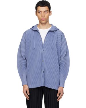 Homme Plissé Issey Miyake Monthly Colours February Hoodie - Blue