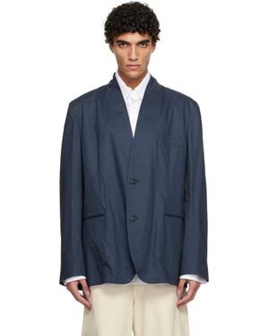 Hed Mayner Cotton Blazer - Blue