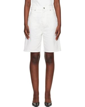 Loulou de Saison Isu Lds Denim Shorts - White