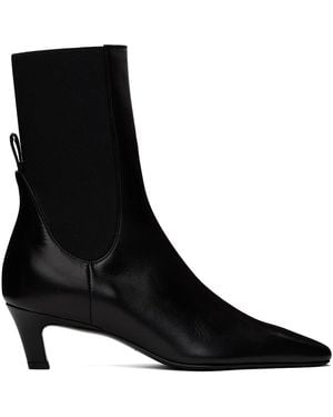 TOTEME レザー The Mid Heel ブーツ - ブラック