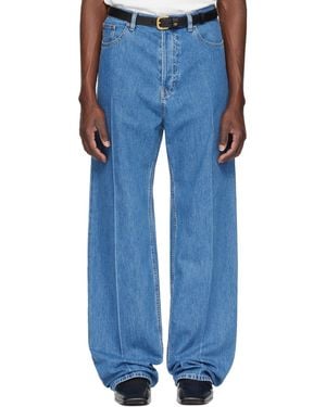 Valentino Creased Jeans - Blue