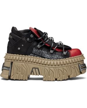 Vetements New Rock Edition Platform Sneakers - Black