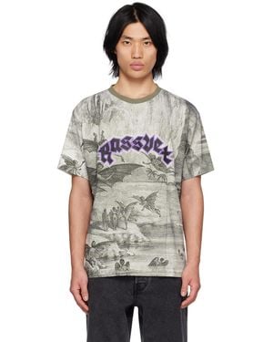 Rassvet (PACCBET) グレー プリントtシャツ - ブラック