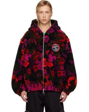 Chopova Lowena Engine Party Oversized Fleece Hoodie - Red