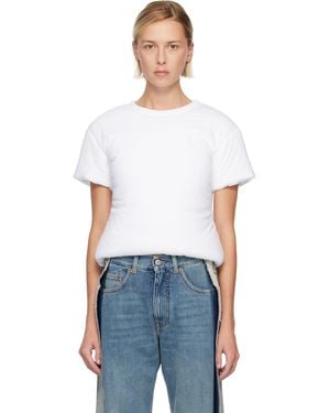 MM6 by Maison Margiela Padded T-Shirt - White