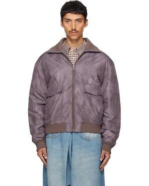 MM6 by Maison Margiela Sports Bomber Jacket - Purple