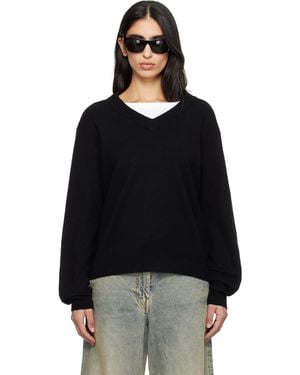 Entire studios Knit V Neck Jumper - Black