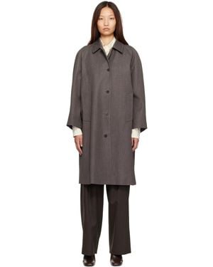 NOTHING WRITTEN Balmacaan Coat - Grey