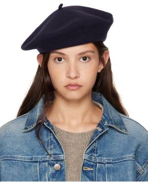 ◆Maison Margiela◆  ベレー帽  ネイビー＆ブラック 楽天市場】メゾン マルジェラ MAISON MARGIELA SI0TC0001 S60384