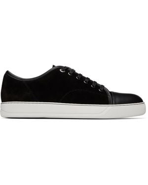 Lanvin Dbb1 Leather & Suede Trainers - Black