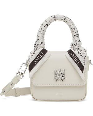 Amiri Off- Nano Ma Bag - White