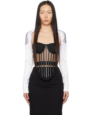 Dolce & Gabbana Kim Kardashianエディション ホワイト カーディガン - ブラック