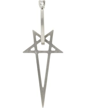 Rick Owens Pentagram Earring - Black