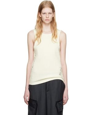 ANDERSSON BELL Flower Tank Top - Black