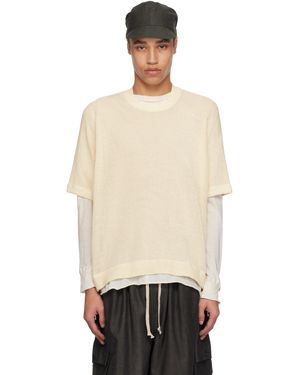 Jan Jan Van Essche Off- O-Project Mesh Jersey Basic T-Shirt - Black
