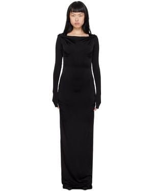 MISBHV Hooded Maxi Dress - Black
