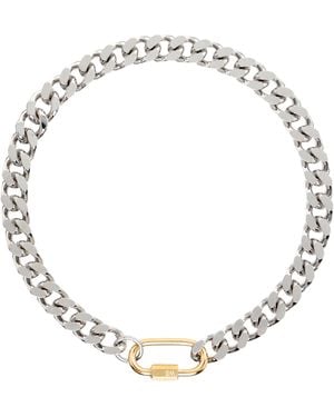 In Gold We Trust Curb Chain Necklace - Metallic