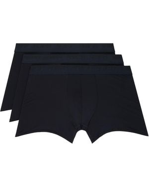 Skims Three-Pack Stretch 3 Boxer Briefs - Black