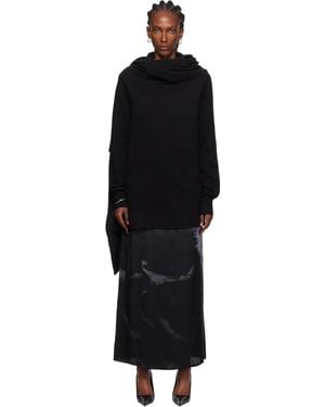Ann Demeulemeester ブラック Nadine 3 Holes タートルネック