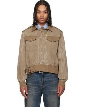 Our Legacy Khaki Battle Denim Jacket - Blue