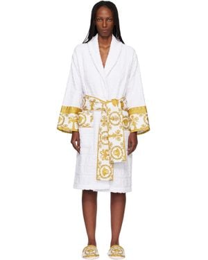 Versace 'I Heart Baroque' Bathrobe - Black