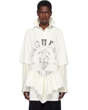 VAQUERA オフホワイト Teddy Tシャツ
