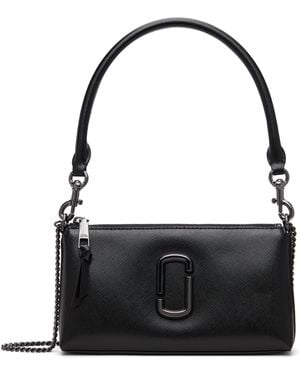 Marc Jacobs Sac Porté Épaule Transformable Snapshot Noir À Ferrures À Logo