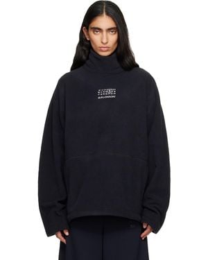 MM6 by Maison Margiela Salomon Edition Pile Turtleneck - Blue
