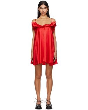 Kika Vargas Robe Courte Joan Rouge