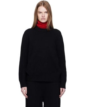 ARCH THE Over Fit Cashmere Pullover Sweater - Black