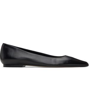 Aeyde Cassy Pointed-Toe Ballerina Flats - Black