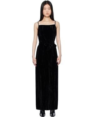 Holzweiler Cygnet Velvet Maxi Dress - Black