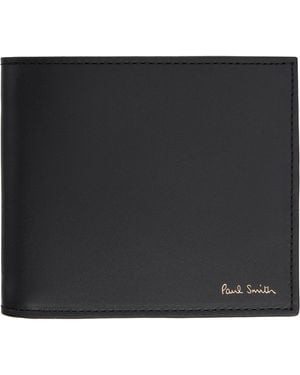 Paul Smith Leather 'Signature Stripe' Interior Billfold Wallet - Black