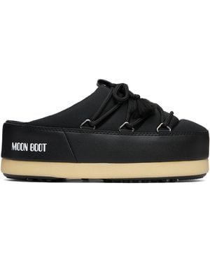 Moon Boot Evx Nylon Mule Loafers - Black