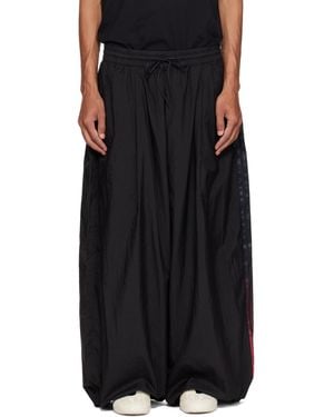 Y-3 Gradient 3-Stripes Nylon Wide Trousers - Black