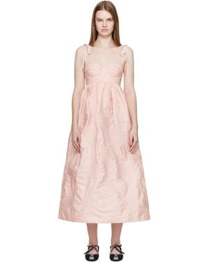 Cecilie Bahnsen Cbalena Midi Dress - Pink
