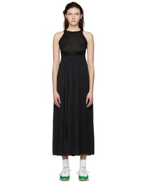 Vaara Polyester Midi Dress - Black