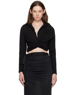GAUGE81 Black Vallera Blouse
