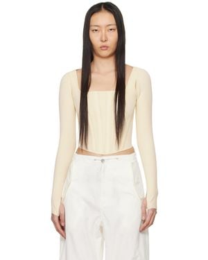 Dion Lee Beige Bolero Tank Top - Multicolour
