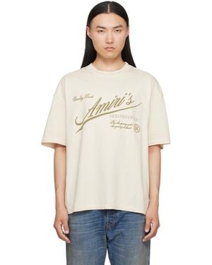 Amiri Off- Quality Goods' Oversized T-Shirt - Natural