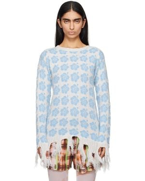 Ashley Williams Ganguro Floral Jumper - Blue