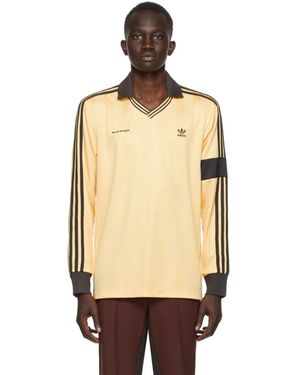Wales Bonner Yellow Adidas Originals Edition Football Long Sleeve Polo - Multicolour