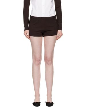 Sandy Liang Hazy Knit Shorts - Black
