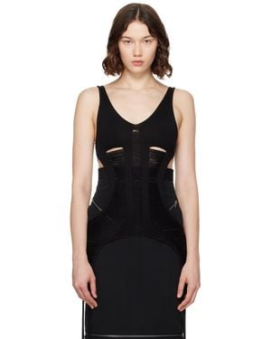 Rick Owens Hollywood Tanja Long Tank Top - Black