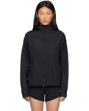 Y-3 Blouson De Course Noir À Écusson À Logo
