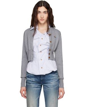 Vivienne Westwood Bea Cropped Cardigan - Grey