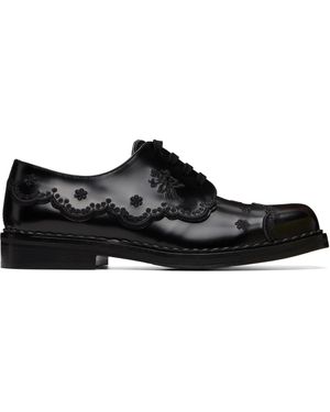 Simone Rocha Floral Lace Brogue Derbys - Black