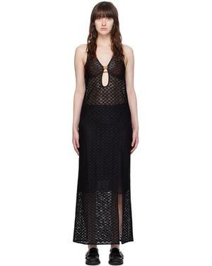 Ganni Hardware Maxi Dress - Black