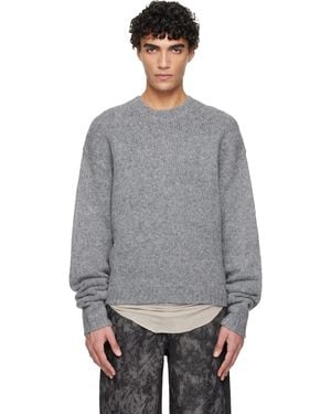 HELIOT EMIL Roan Alpaca Knit Jumper - Grey