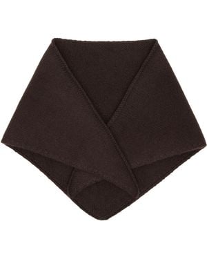 Yves Salomon Cashmere Bandana Scarf - Black